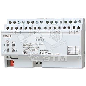 KNX/EIB диммер универсальный  4 канала (3704REGHE) - JUNG