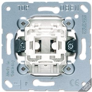 Выключатель 1-клавишный  (1-полюсный). Механизм. 20A 250V - JUNG