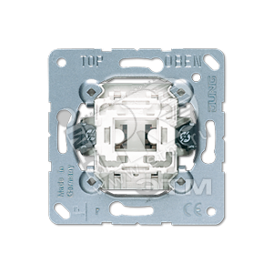Переключатель универсальный 1-клавишный (проходной). Механизм. 10A 250V - JUNG