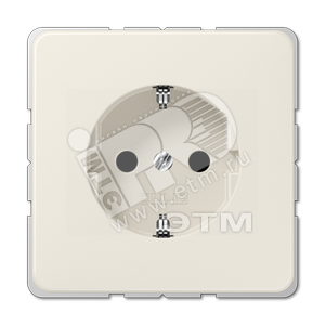 Розетка штепсельная SCHUKO 16A 250V слоновая кость (520Z) - JUNG