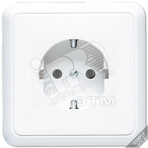 Штепсельная розетка SCHUKO 16A 250V~  полная плата, слоновая кость - JUNG