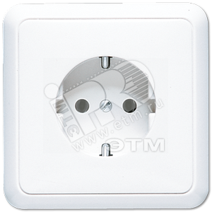 Штепсельная розетка SCHUKO 16A 250V~  полная плата, белая