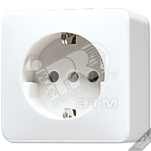 Розетка штепсельная SCHUKO накладная 16A 250V слоновая кость - JUNG