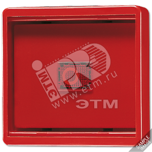 Клавиша с прозрачной крышкой  синяя