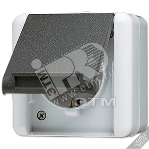 Розетка штепсельная SCHUKO 16А 250V с защитой от детей накладная IP44 - JUNG