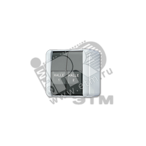 Кнопка сдвоенная 10AX 250V с полем для надписи накладная IP44 - JUNG