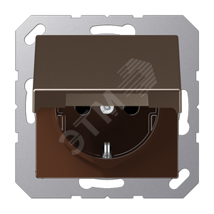 розетка с откидной крышкой и индикацией напряжения мокка