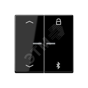 Таймер универсальный Bluetooth со  стрелками  для LB вставки  жалюзи  /  освещение . Серия A500  Материал- термопласт  Цвет- черный - JUNG