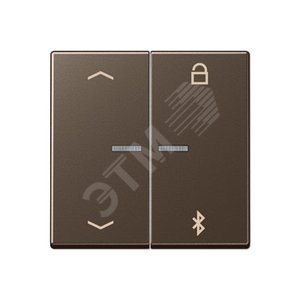Таймер универсальный Bluetooth со  стрелками  для LB вставки  жалюзи  /  освещение . Серия A500  Материал- дуропласт  Цвет- мокко (A1751PBTMO) - JUNG