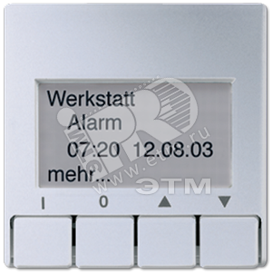 KNX информационный дисплей  алюминий - JUNG