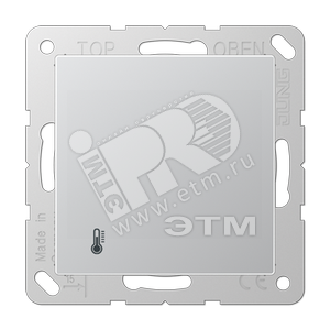 KNX-регулятор с ручкой для установки температуры  алюминий