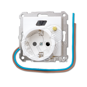 Розетка штепсельная FI-SCHUKO 16A 250V белая - JUNG