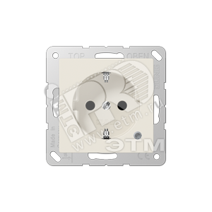 Розетка штепсельная SCHUKO 16A 250V с индикацией напряжения слоновая кость - JUNG