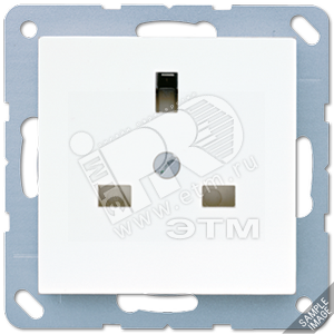 Розетка британского стандарта  алюминий