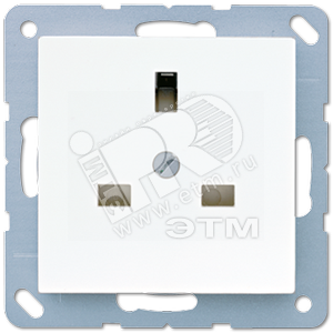 Розетка британского стандарта  белый