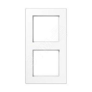 Рамка 2-я для горизонтальной/вертикальной установки  Серия- A550  Материал- термопласт. Цвет- белый