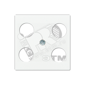 Крышка для SAT-TV-розетки с 4-мя гнездами  белая