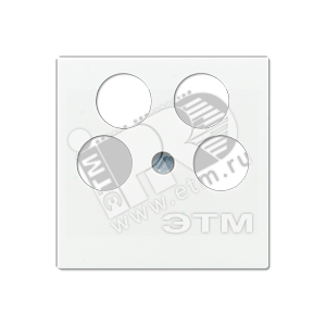 Крышка для SAT-TV-розетки с 4-мя гнездами  белая