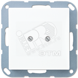Крышка глухая с опорным кольцом  белая - JUNG