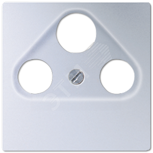 Накладка для телевизионной розетки (SAT-TV-FM)  Серия A500  Материал- дуропласт  Цвет- алюминий