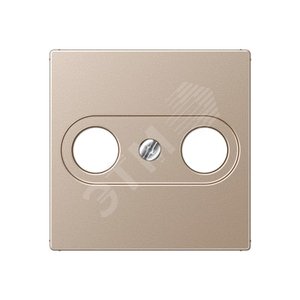 Накладка для телевизионной розетки (TV-FM)  Серия A500  Материал- дуропласт  Цвет- шампань