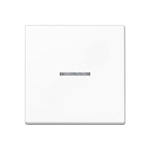 Клавиша 1-я для выключателей и кнопок  с окошком для подсветки. Серия A500  Материал- дуропласт  Цвет- белый