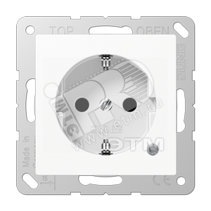Розетка штепсельная SCHUKO 16A 250V с индикацией напряжения белая - JUNG