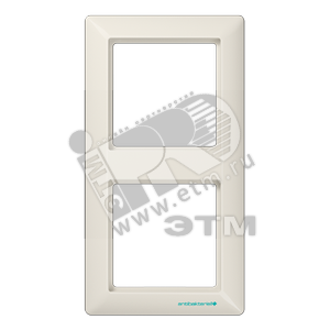 Рамка 2 поста слоновая кость