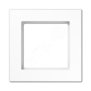 Рамка 1-я для горизонтальной/вертикальной установки  Серия- ACreation  Материал- термопласт. Цвет- белый - JUNG