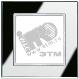 Рамка 1-я для горизонтальной/вертикальной установки  Серия- ACreation  Материал- стекло  Цвет- серебро (зеркало)