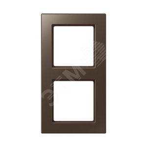 Рамка 2-я для горизонтальной/вертикальной установки  Серия- ACreation  Материал- дуропласт  Цвет- мокко