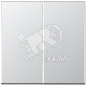 Клавиша короткого хода, сдвоенная  алюминий