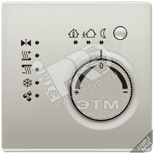 KNX-регулятор с ручкой для установки температуры  алюминий (AL2178TS) - JUNG
