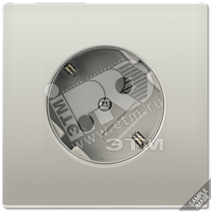 Розетка штепсельная SCHUKO 16A 250V с углом наклона 45 алюминий - JUNG