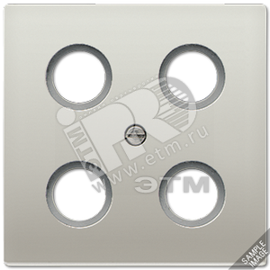 Крышка для SAT-TV-розетки  алюминий