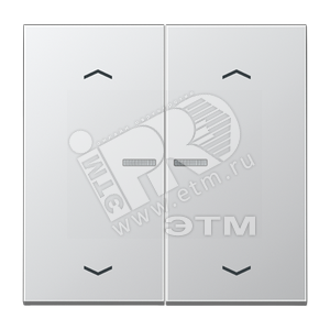 Клавиши для двойной кнопки BCU  алюминий