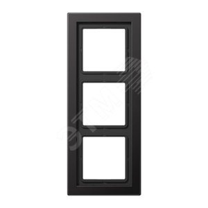 Рамка 3-я для горизонтальной/вертикальной установки  Серия- LS-Design  Материал- металл  Цвет- алюминий дарк - JUNG