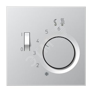 Накладка для регулятора подогрева пола   Серия LS990  Материал- металл  Цвет- алюминий