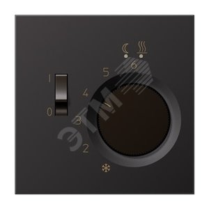 Накладка для регулятора подогрева пола   Серия LS990  Материал- металл  Цвет- алюминий дарк (ALFTR231PLD)