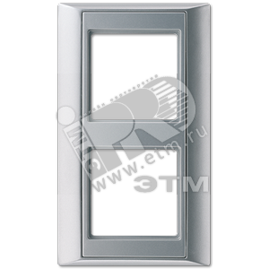 Рамка 2-кратная для серии Aplus  алюминий