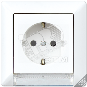 Штепсельная розетка SCHUKO 16A 250V~ с LED подцветкой  слоновая кость - JUNG