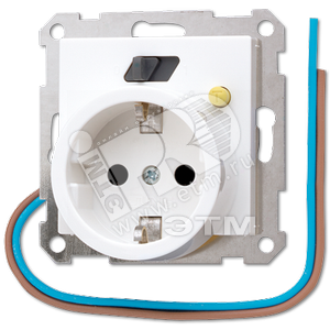 Розетка FI-SCHUKO 16A 250V белая (AS520.30WW) - JUNG