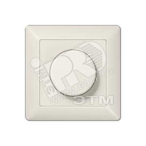 Диммер 60-400 W с поворотным выключателем  слоновая кость