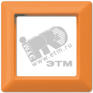 Рамка 1-я для горизонтальной/вертикальной установки  Серия- AS550  Материал- термопласт  Цвет- оранжевый