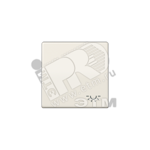 Клавиша для выключателя с символом  свет   слоновая кость