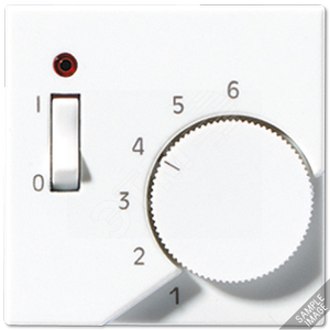 Накладка для регулятора температуры воздуха помещений  Серия A500  Материал- термопласт  Цвет- слоновая кость