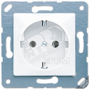 Штепсельная розетка SCHUKO 16A 250V~ серая