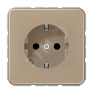 Розетка штепсельная SCHUKO 16A 250V золотая бронза - JUNG