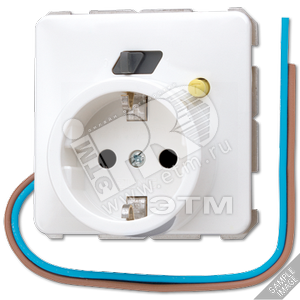 Розетка FI-SCHUKO 16A 250V слоновая кость - JUNG