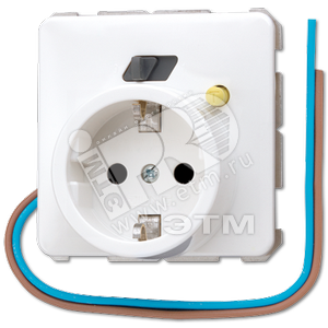 Розетка FI-SCHUKO 16A 250V белая (CD520.30WW) - JUNG